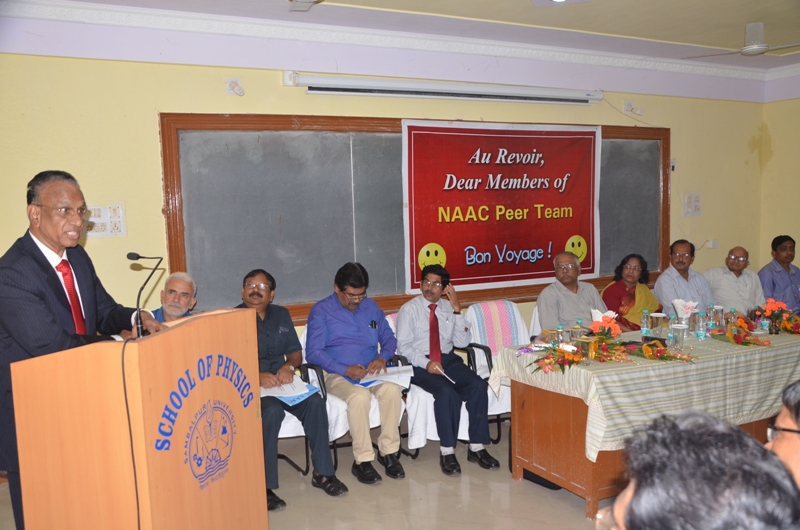 NAAC Peer Team Visit From 3rd August to 6th August 2016