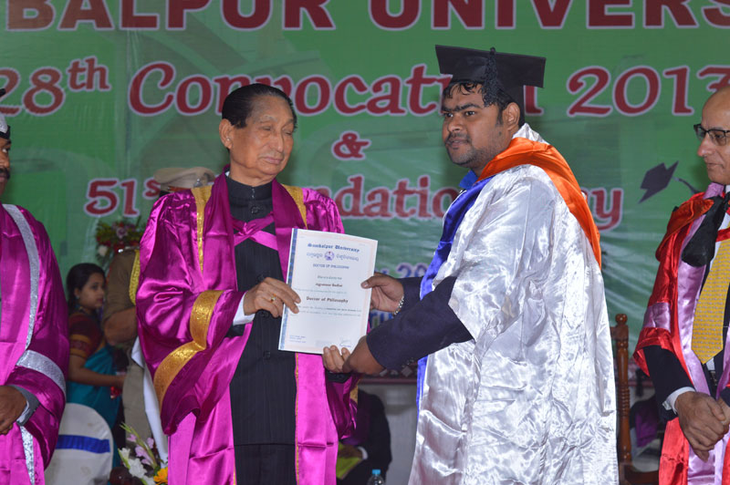 28th Convocation, Sambalpur University on 06th January, 2018