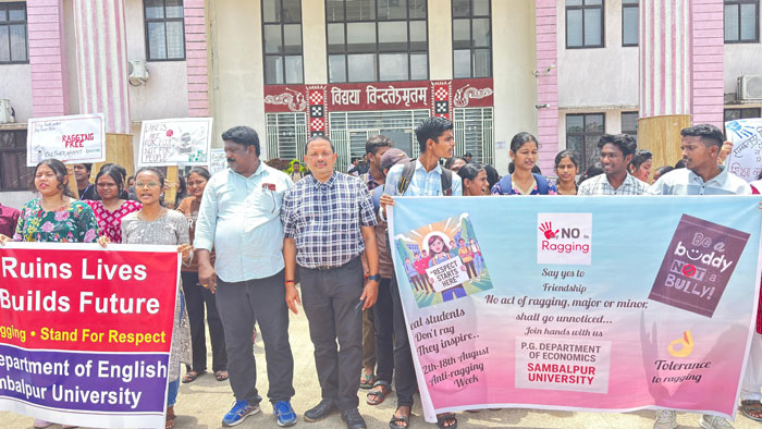 Antiragging Day Observed on 12.08.2025 at Sambalpur University