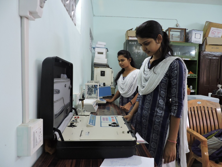 Students at work inside the Water Geochemistry Laboratory